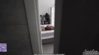Immediately after sex with her stepson, the bitch fucks her husband