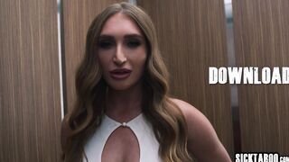 Angel Youngs gets fucked in elevator