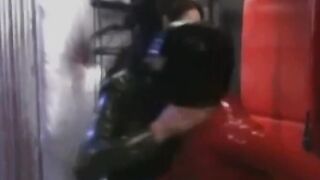 A leather lesbian named Anastasia Pierce plays with a former mistress