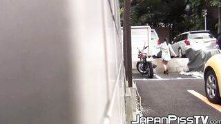 Young Japanese are peeing not knowing that they are watched