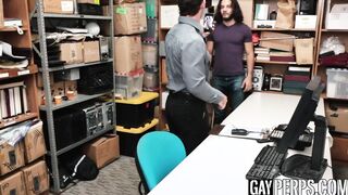 Slutty horny cop seduces attractive long haired criminal