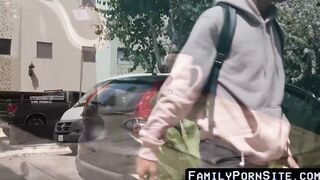 Gorgeous stepson takes fathers fat dick up the ass profound