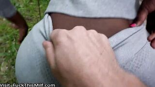 Czech Streets  Quickie with Cute Busty Black Girl
