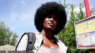 Czech Streets  Quickie with Cute Busty Black Girl