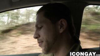 Hitchiker Roman Todd bangs DILF Rodney Steeles tight asshole