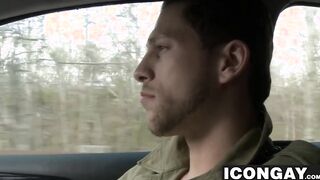 Hitchiker Roman Todd bangs DILF Rodney Steeles tight asshole