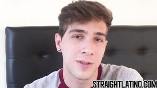 Cute Latino teen swallows cum after riding big cock for cash
