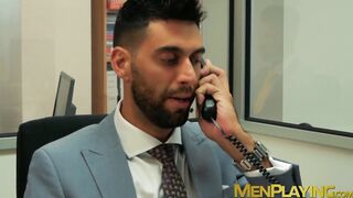 Suit sex with two executive branch directors in real office