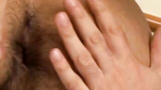 Bubble butt youngster screwed doggystyle after energetic penis massage