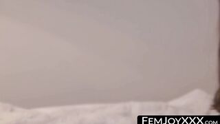 Josephine a seductive beauty who plays by herself has her pussy shaved