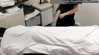 Emma, ​​a flirty mom with huge tits and ass, was so excited to get a special massage!