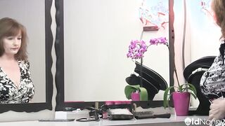 AGEDLOVE Horny Jack fucks the old actress in the dressing room