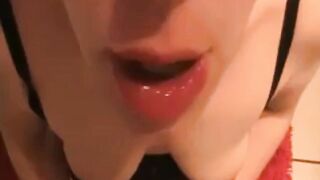 Sub Meghan's mouth is my cum bucket