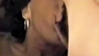 Girl taking on her first Gang Bang