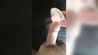Womanizer male moaning intense orgasm