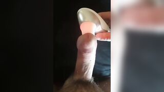 Womanizer male moaning intense orgasm