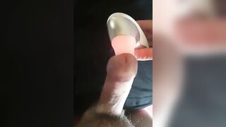 Womanizer male moaning intense orgasm