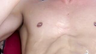 Chilling and smoking outdoor while stroking my dick