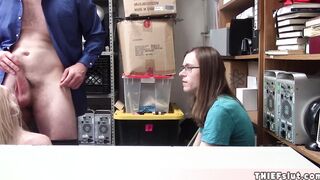 Emma gets fucked by a security guard