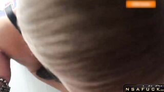 Work Wife's Window Blowjob and Fuck