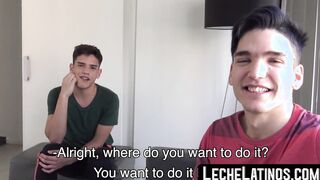 Latino twins engage in their first private gay encounter