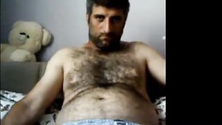 Masturbating Turkey-Turkish Natural Bear Volkan 2