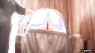 my angry wife hits my ass hard