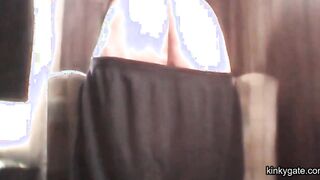 my angry wife hits my ass hard
