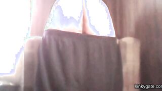 my angry wife hits my ass hard