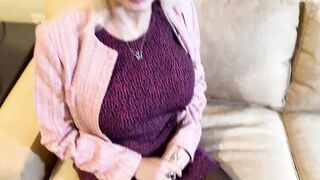 Reifes Busen Model beim Casting gebumst