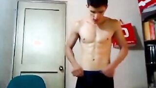Sexy boy plays with his hot ass