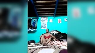 Punjabi aunty dress change 1