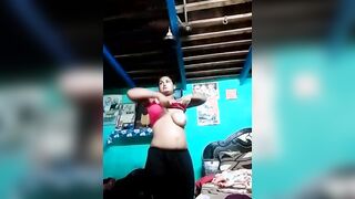 Punjabi aunty dress change 2