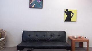 Premature cum on lover's leg