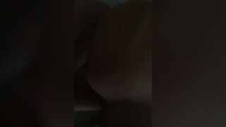 Chav skank getting cum inside her butt