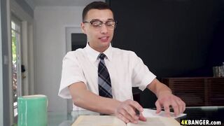 Squirter Emo Women Riding Stepbro's Long dick
