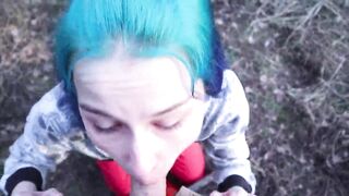 Boned a singing bimbos into the woods by the road