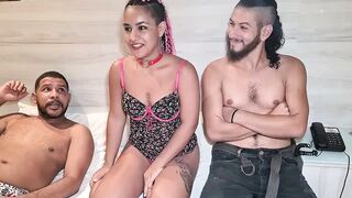 Brazilian real lovers on their first time on porn doing