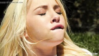 She definitely gets turned on outdoor