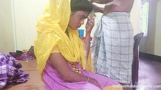 Indian Village Wife Bend Over Enjoying Real Doggystyle Sex With Cum Inside
