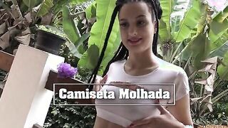 Morena gostosa do rabão fudendo com