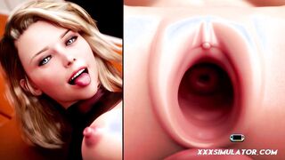 Monster Cock Dildo Fuck Machine ◇ 3D Masturbation