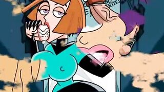 Famous toons sloppy blowjob