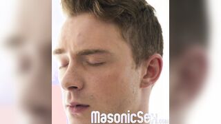Dale Savage penetrates dildo to Cole Blue ass before pounding hard