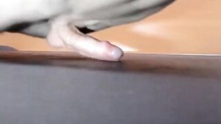 Pushups humping cum closeup