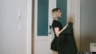 Busniessman wakes up to cleaner fuck