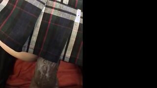 Sissy big black dildo fucked