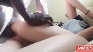 Girl Given A Quick Blacking