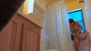 Stepdaughter 19 shaves pussy in shower (hidden cam)