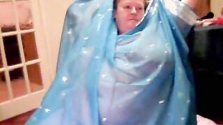 Ugly and obese granny exposes her disgusting fat body